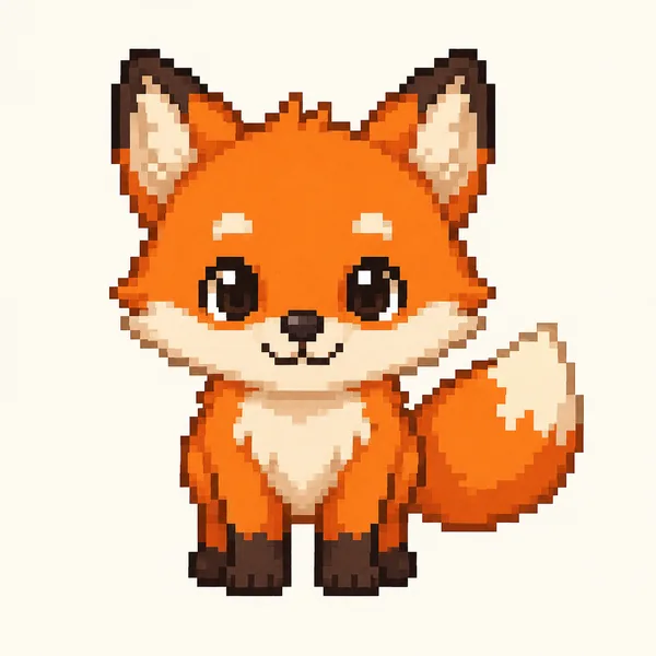 Pixel art illustration style